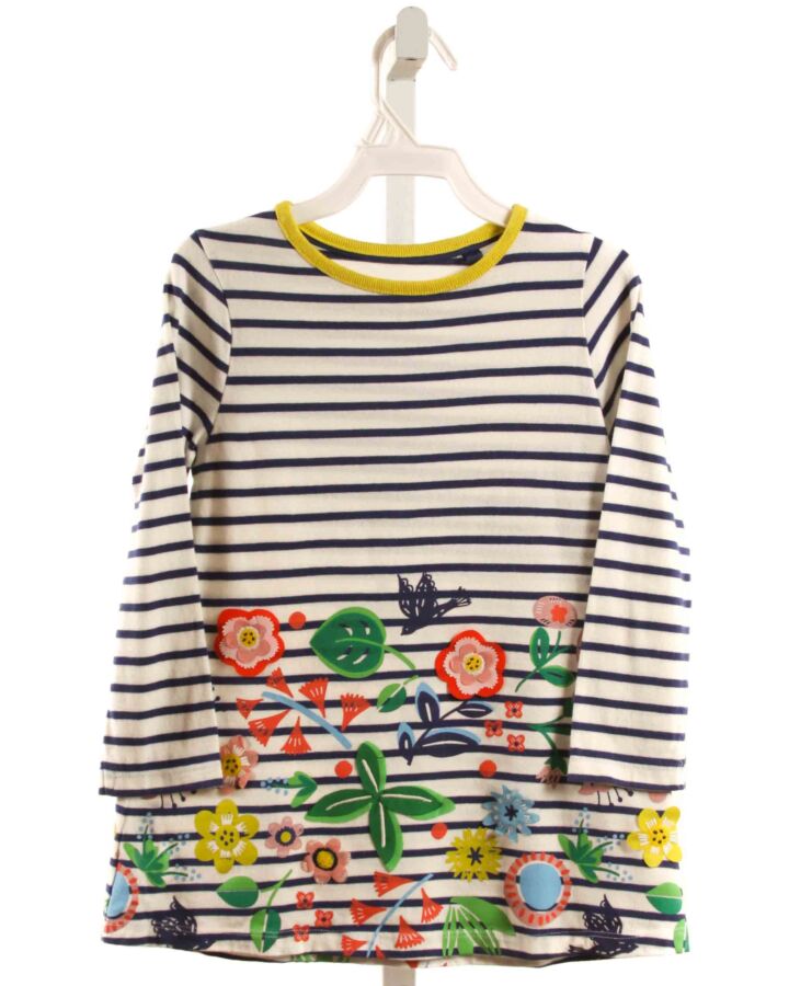 MINI BODEN  BLUE  STRIPED  KNIT DRESS