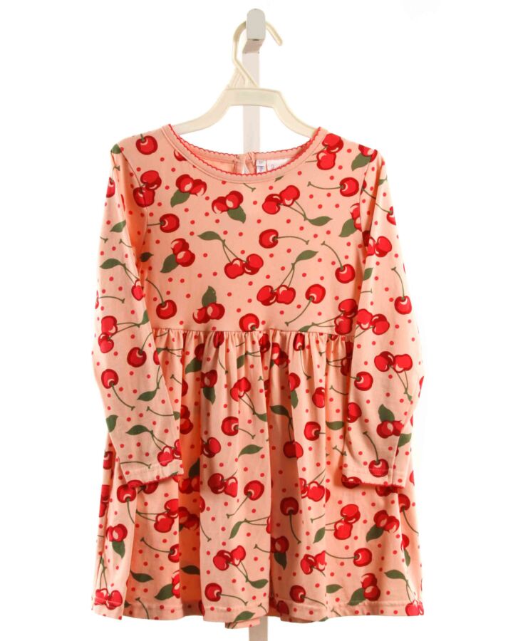 RACHEL RILEY  PINK  POLKA DOT  KNIT DRESS WITH PICOT STITCHING