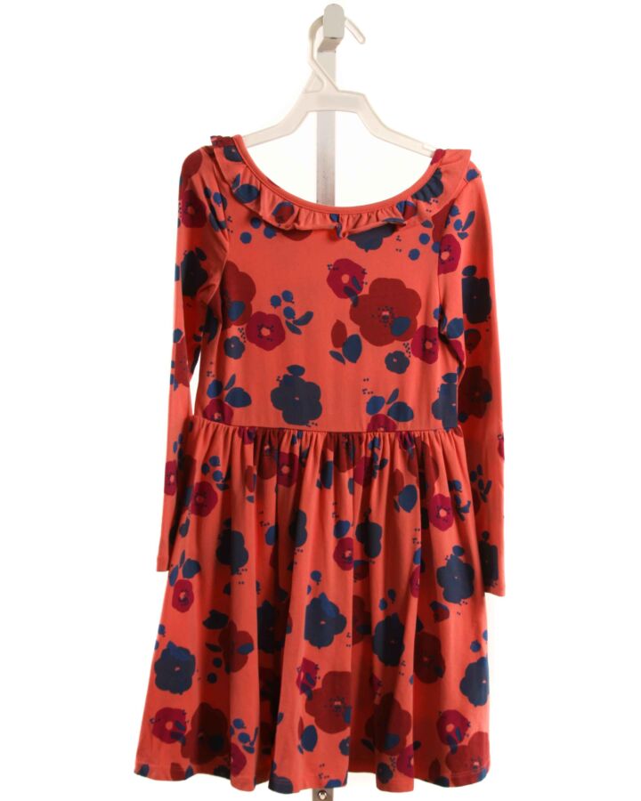 TEA  PINK  FLORAL  KNIT DRESS