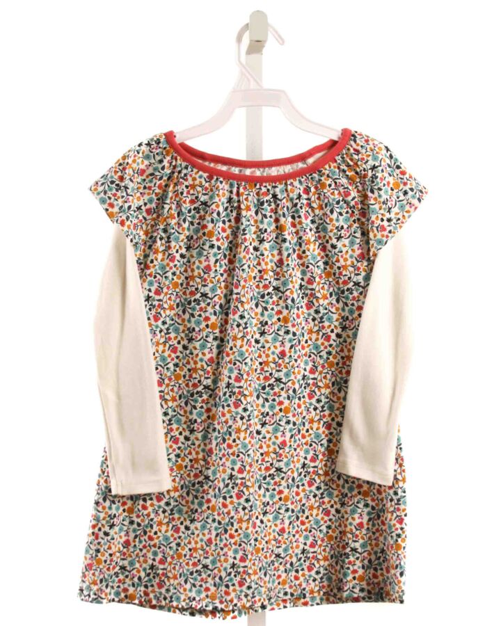 TEA  PINK  FLORAL  KNIT DRESS