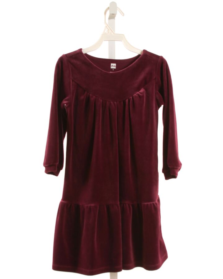 TEA  PURPLE VELOUR   DRESS