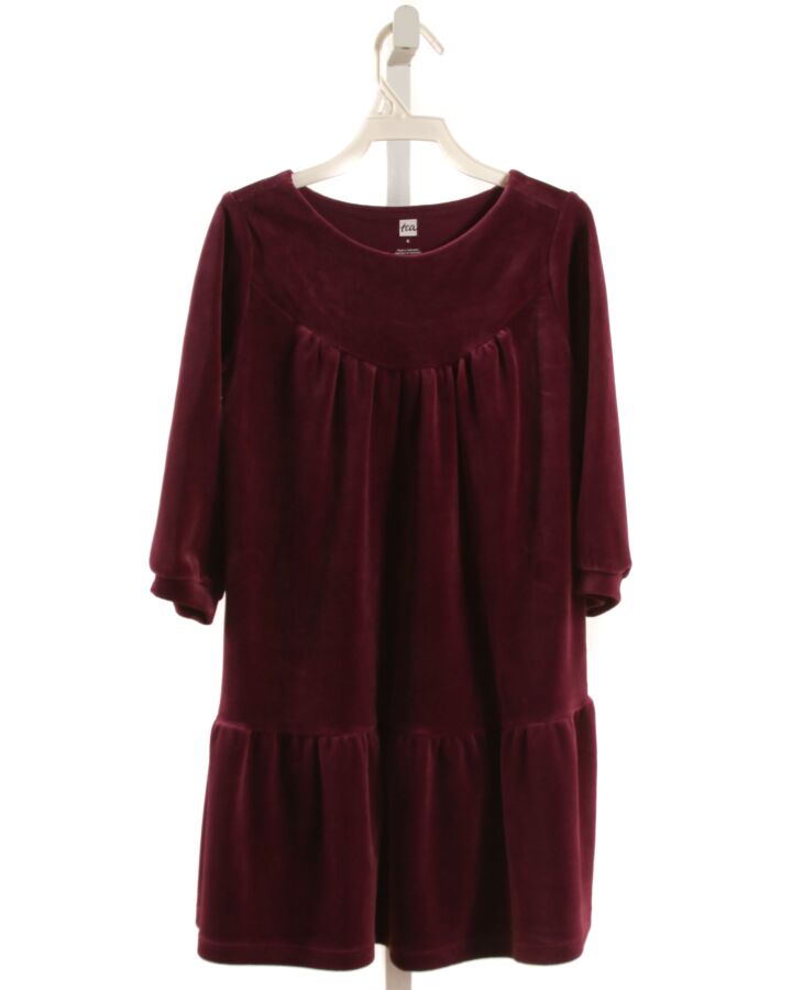TEA  PURPLE VELOUR   DRESS