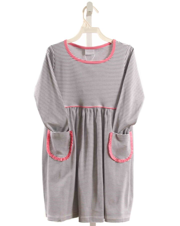 SQUIGGLES  BLUE  STRIPED  KNIT DRESS
