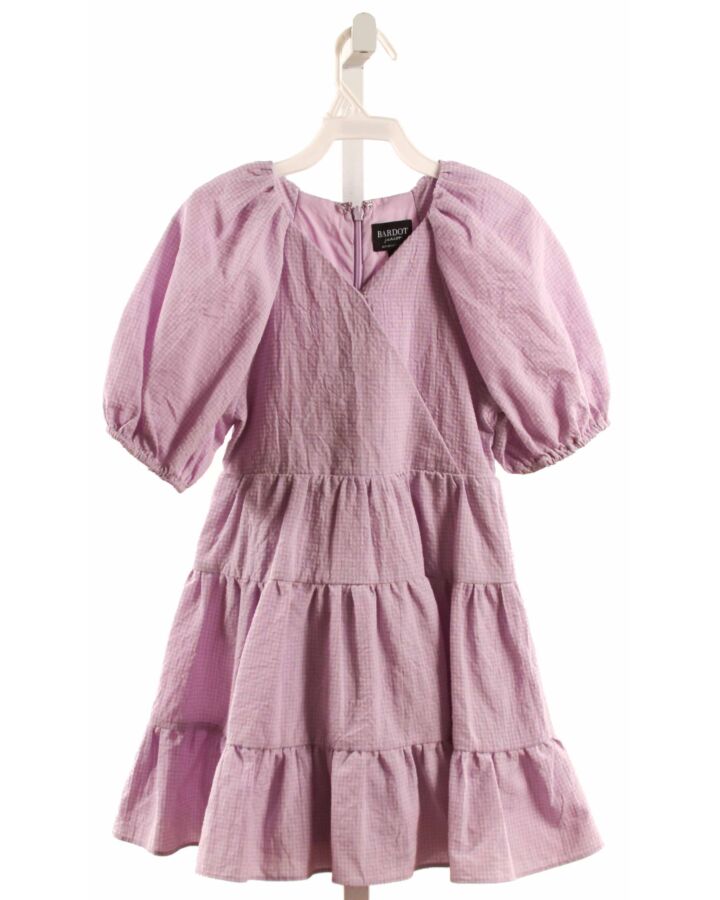 BARDOT  PURPLE SEERSUCKER GINGHAM  DRESS