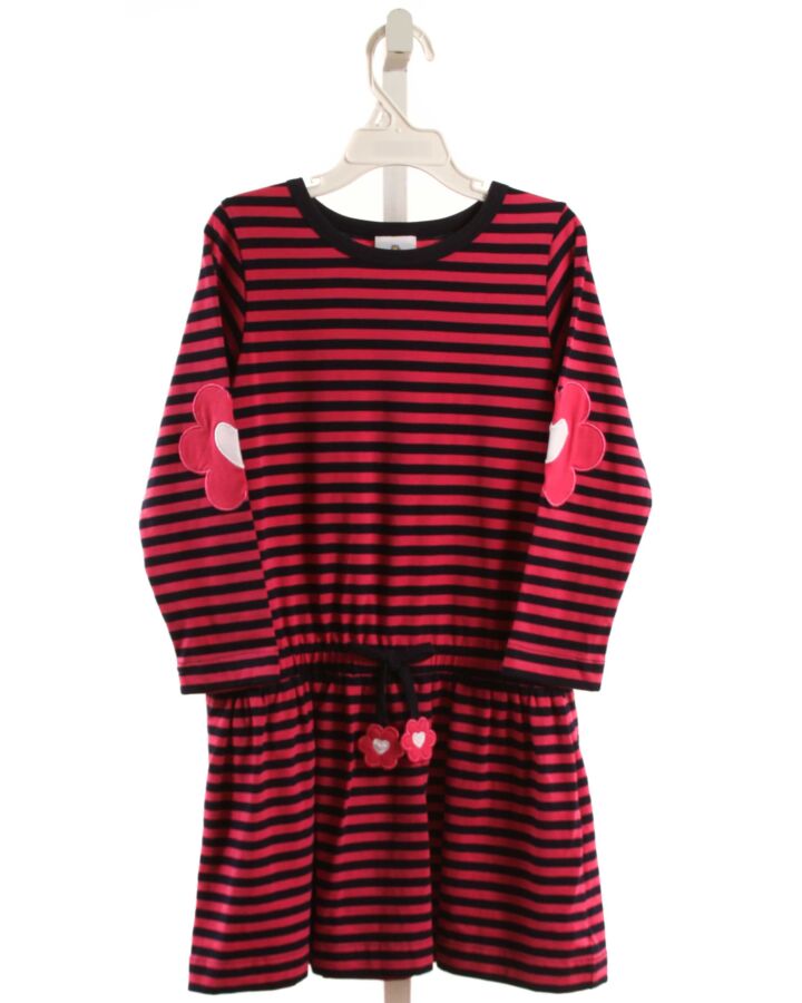 FLORENCE EISEMAN  PINK  STRIPED  KNIT DRESS
