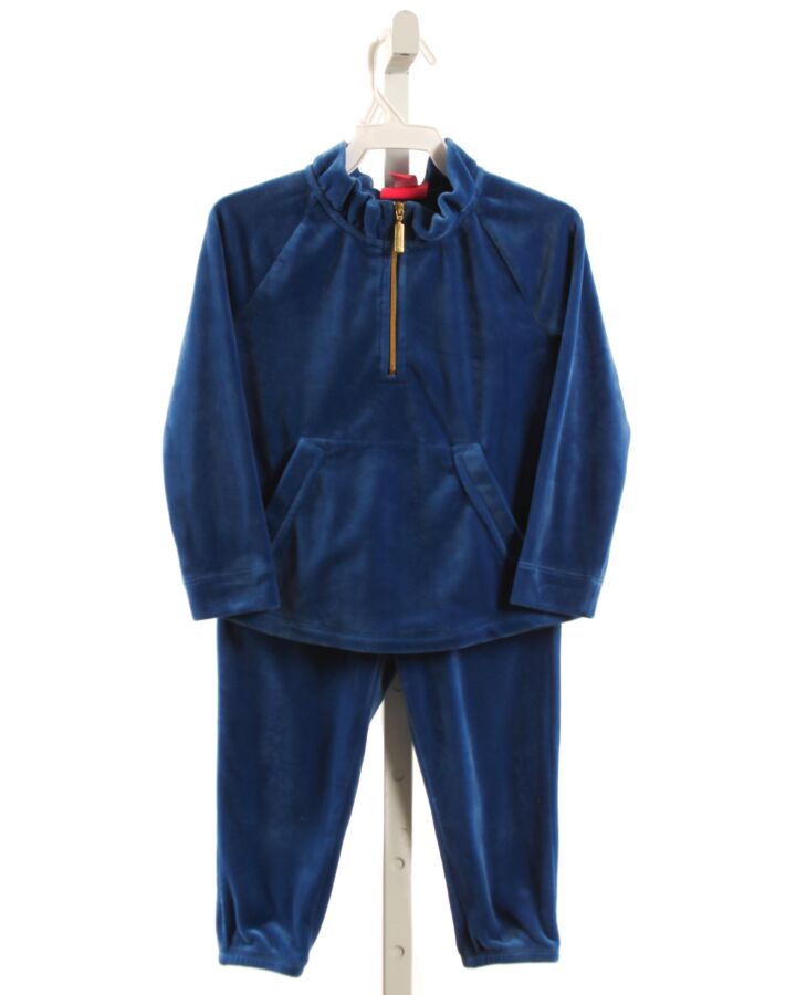 LILLY PULITZER  BLUE VELOUR   2-PIECE OUTFIT