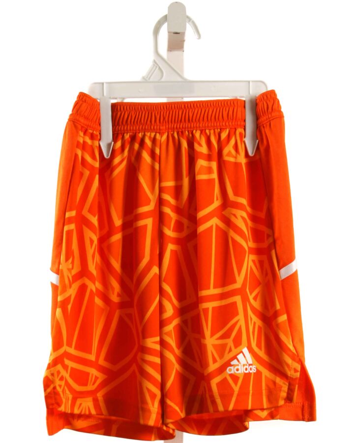 Adidas  ORANGE   PRINTED DESIGN SHORTS