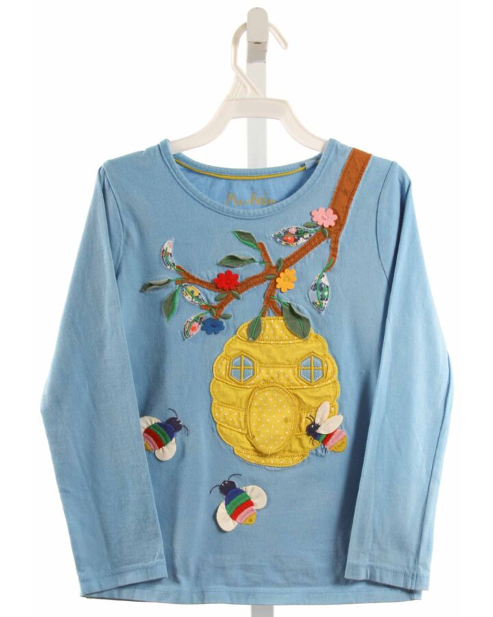 MINI BODEN  AQUA   APPLIQUED KNIT LS SHIRT