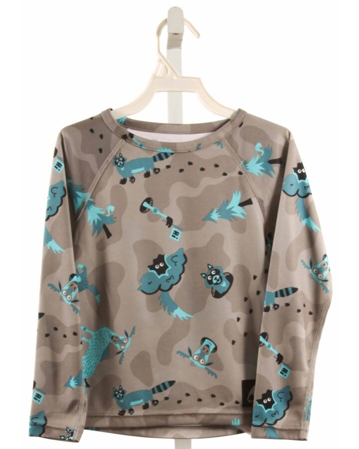 BURTON  GRAY  PRINT  KNIT LS SHIRT