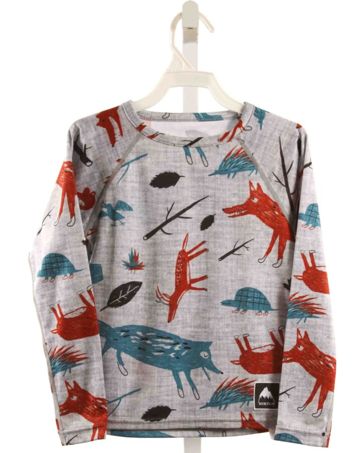 BURTON  MULTI-COLOR  PRINT  KNIT LS SHIRT