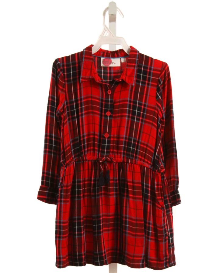 MINI BODEN  RED  PLAID  DRESS