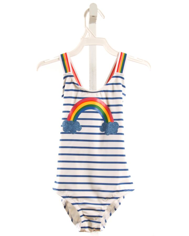 HANNA ANDERSSON  BLUE  STRIPED PRINTED DESIGN 1-PIECE SWIMSUIT