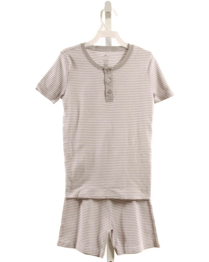 PETITE PLUME  GRAY  STRIPED  LOUNGEWEAR