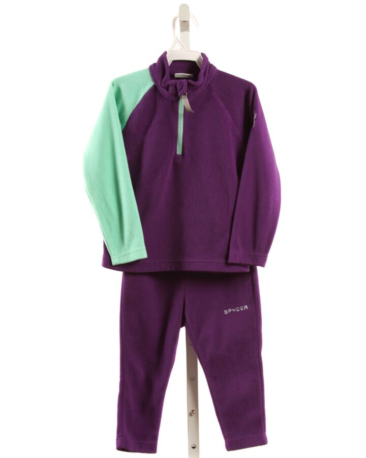 SPYDER  PURPLE FLEECE   2-PIECE OUTFIT