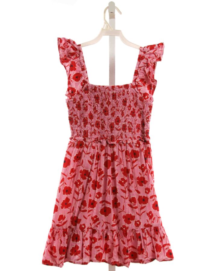 VINEYARD VINES  RED  FLORAL SMOCKED DRESS