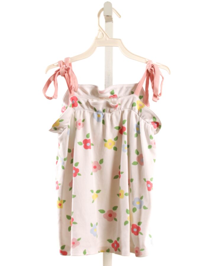 THE BEAUFORT BONNET COMPANY  WHITE  FLORAL  KNIT TANK