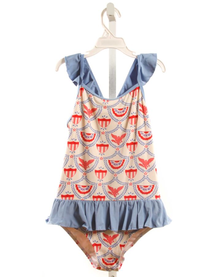 THE BEAUFORT BONNET COMPANY  MULTI-COLOR    1-PIECE SWIMSUIT WITH RUFFLE