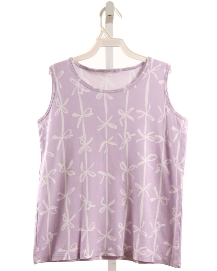 THE BEAUFORT BONNET COMPANY  LAVENDER   PRINTED DESIGN KNIT TANK