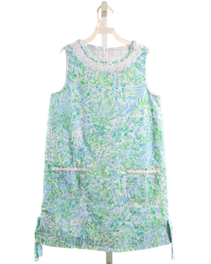 LILLY PULITZER  BLUE  FLORAL  DRESS