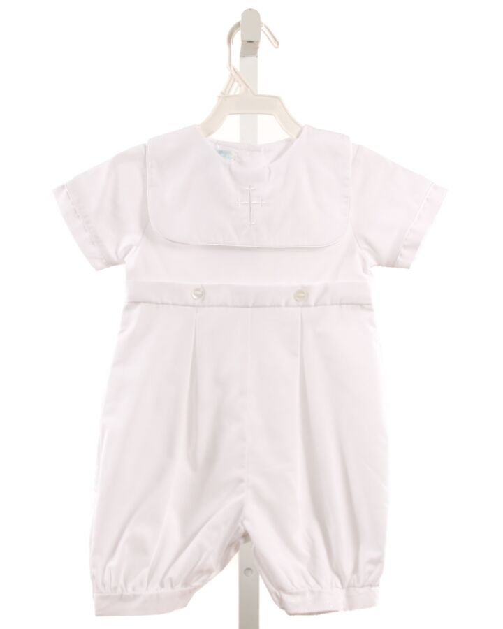 AURALUZ  WHITE   EMBROIDERED ROMPER