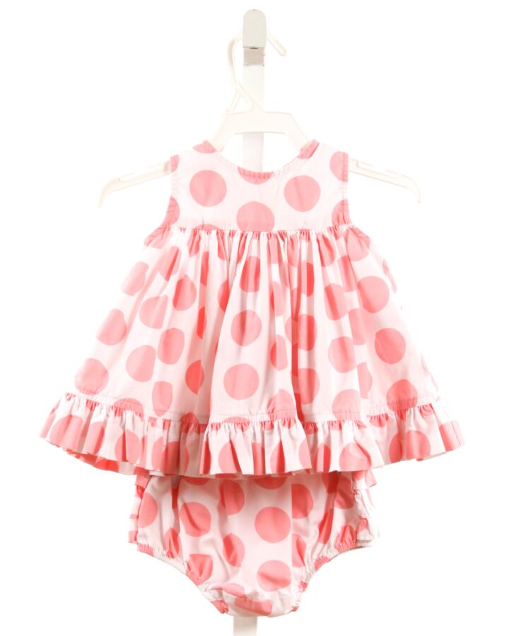 KELLY'S KIDS  PINK  POLKA DOT  2-PIECE OUTFIT WITH RUFFLE