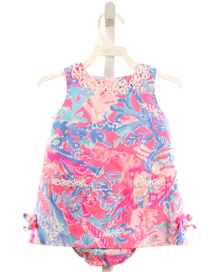 LILLY PULITZER  PINK PIQUE FLORAL  DRESS