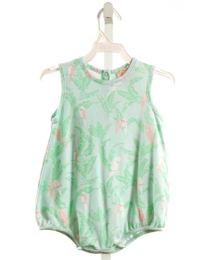 THE BEAUFORT BONNET COMPANY  GREEN KNIT FLORAL  BUBBLE