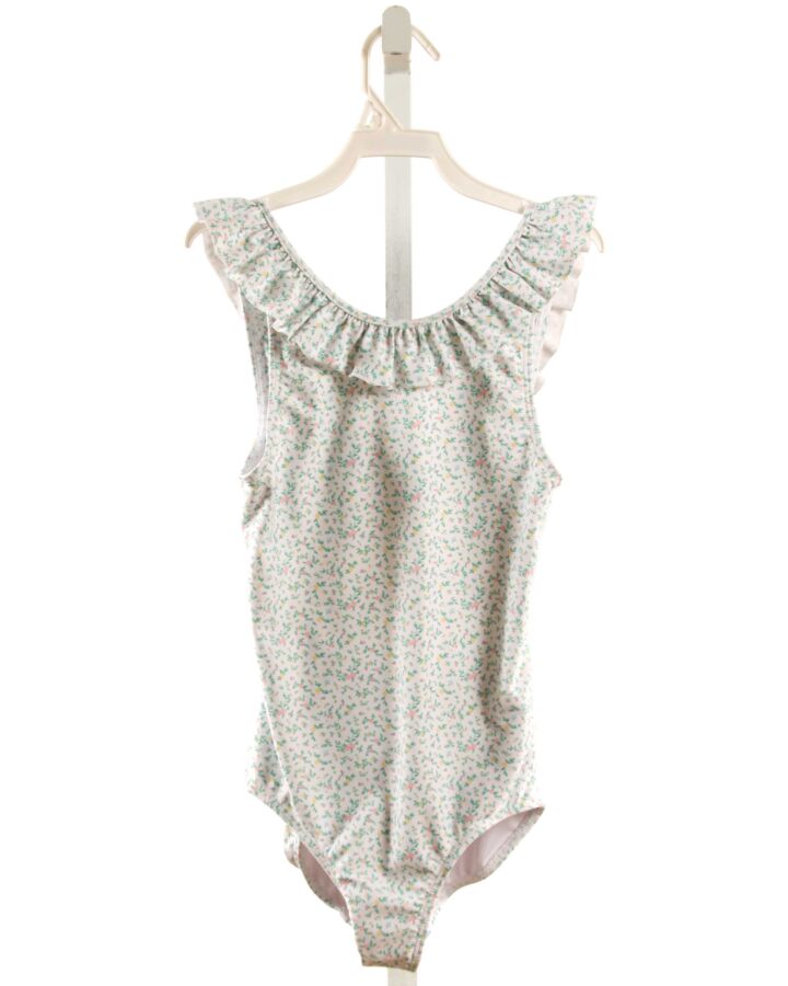 NO TAG  GREEN  FLORAL  1-PIECE SWIMSUIT