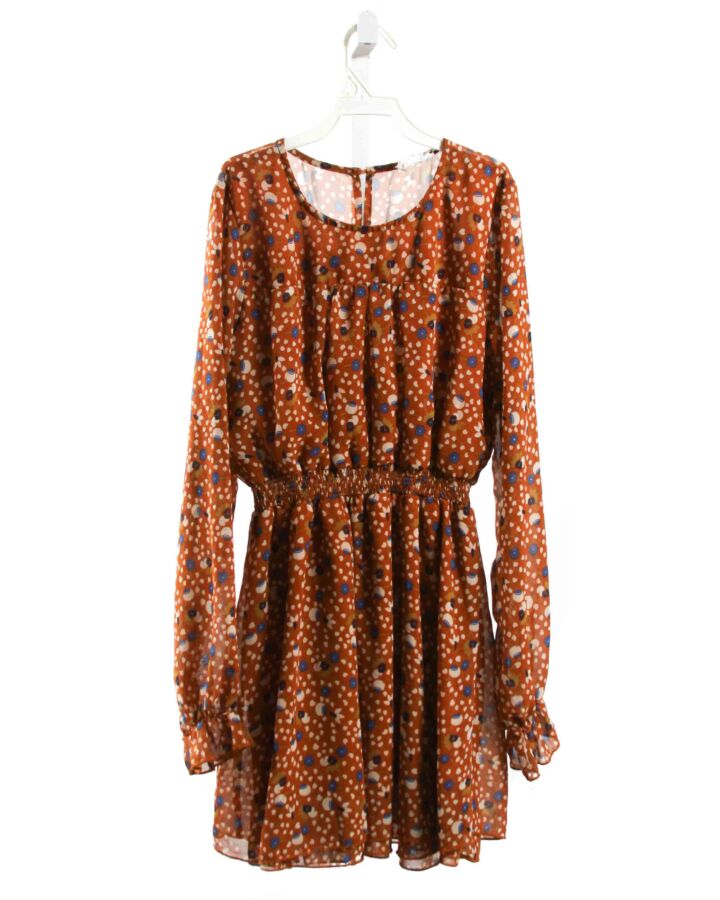 HAYDEN GIRLS  BROWN  FLORAL  DRESS