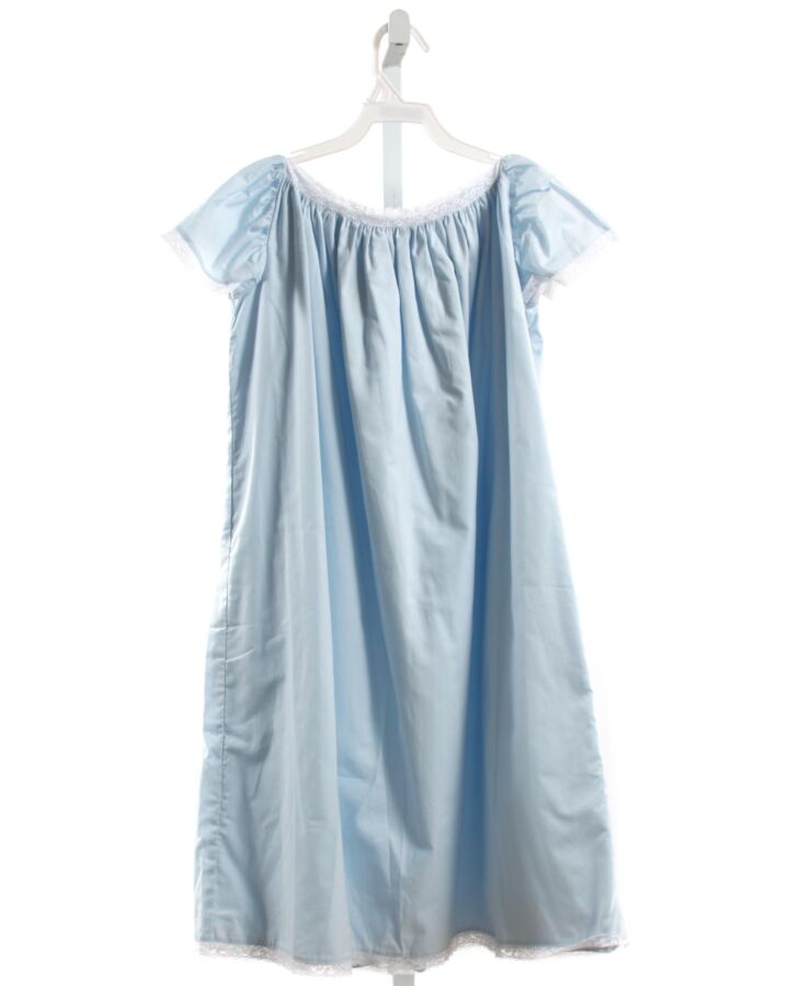 LULLABY SET  LT BLUE    DRESS WITH LACE TRIM