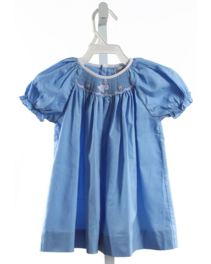 PETIT POMME  BLUE   SMOCKED DRESS