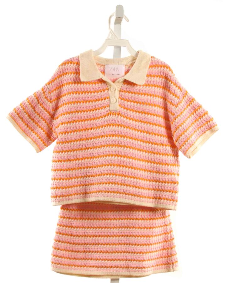 ZARA  PINK  STRIPED  2-PIECE OUTFIT