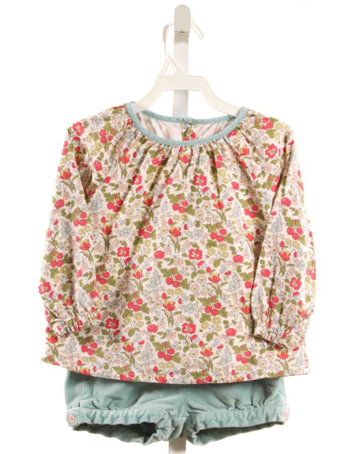 BABY BODEN  HOT PINK  FLORAL  2-PIECE OUTFIT