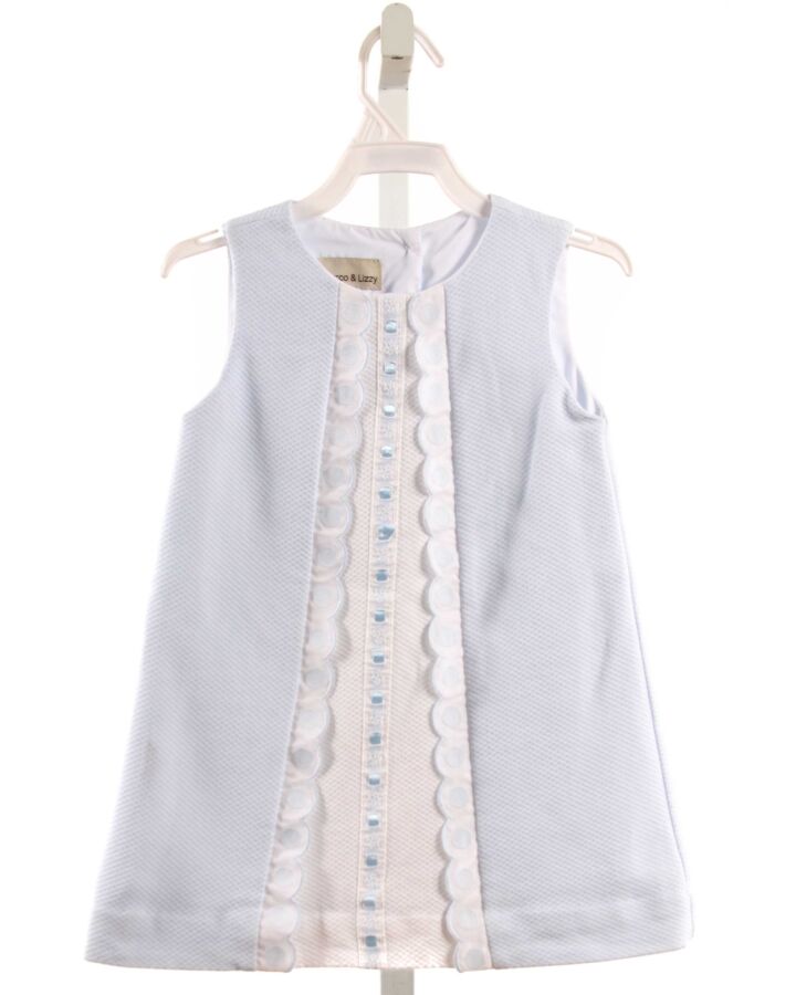 MARCO & LIZZY  LT BLUE PIQUE   DRESS