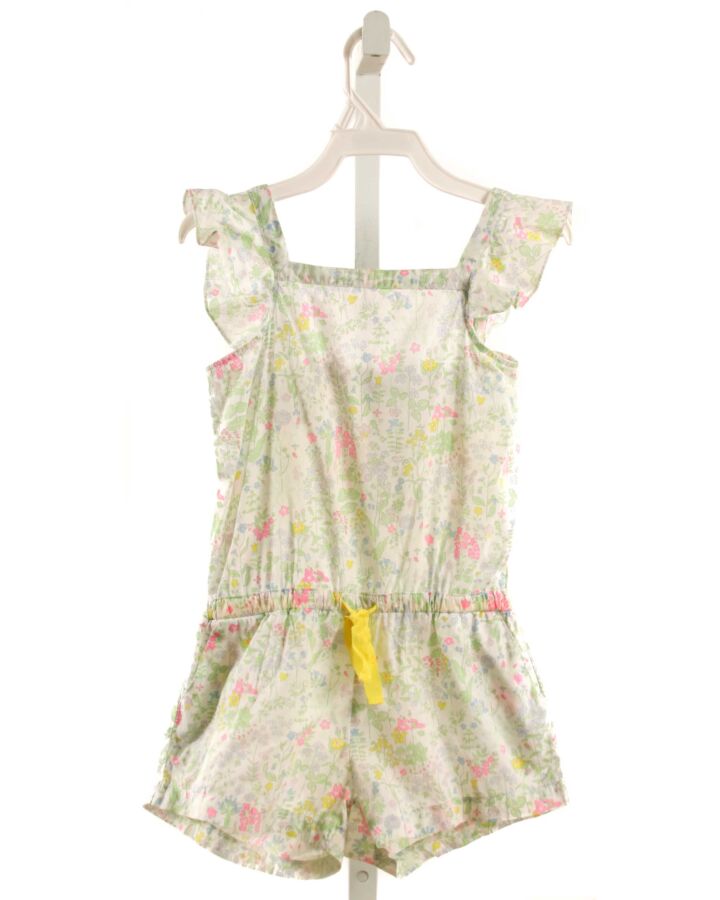 JACADI  GREEN  FLORAL  ROMPER