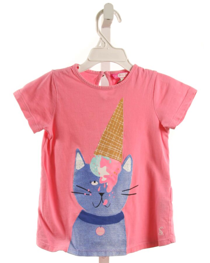 JOULES  PINK   PRINTED DESIGN T-SHIRT