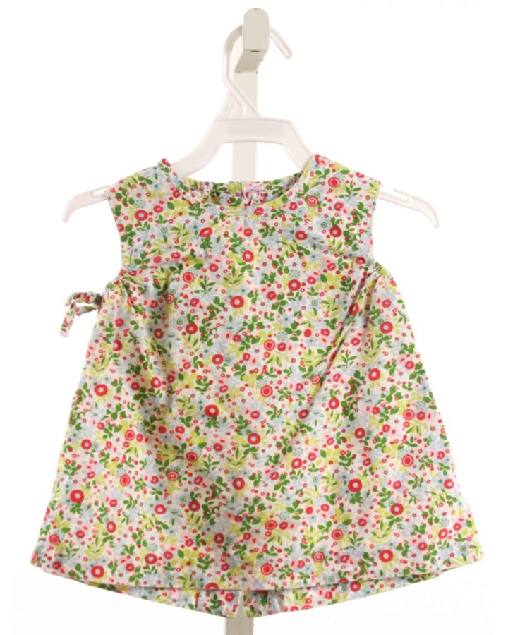 LITTLE ENGLISH  GREEN  FLORAL  SLEEVELESS SHIRT