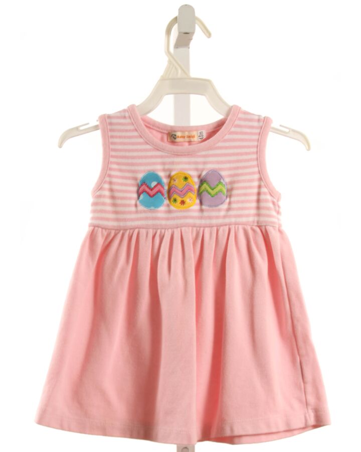 LUIGI  PINK   APPLIQUED SLEEVELESS SHIRT