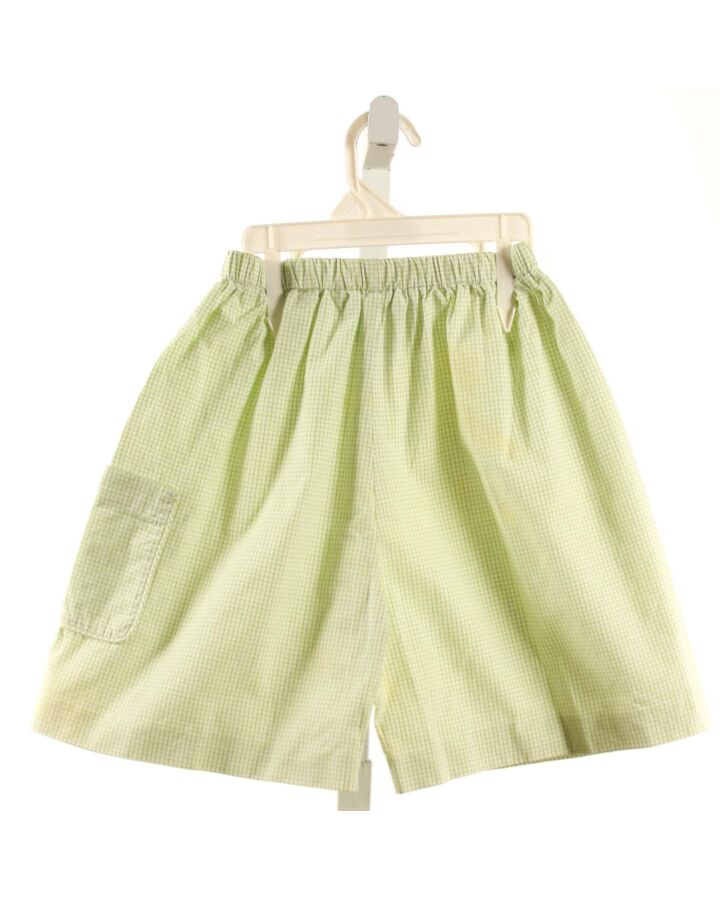 ALICE KATHLEEN  LIME GREEN  WINDOWPANE  SHORTS