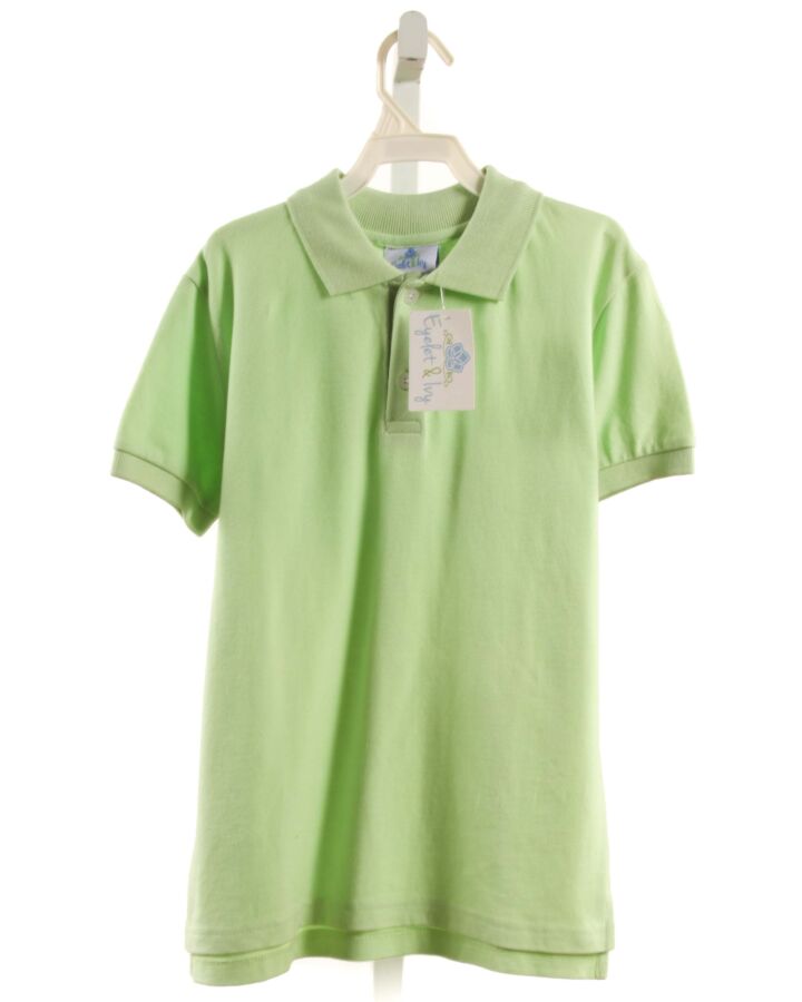 EYELET & IVY  LT GREEN PIQUE   KNIT SS SHIRT