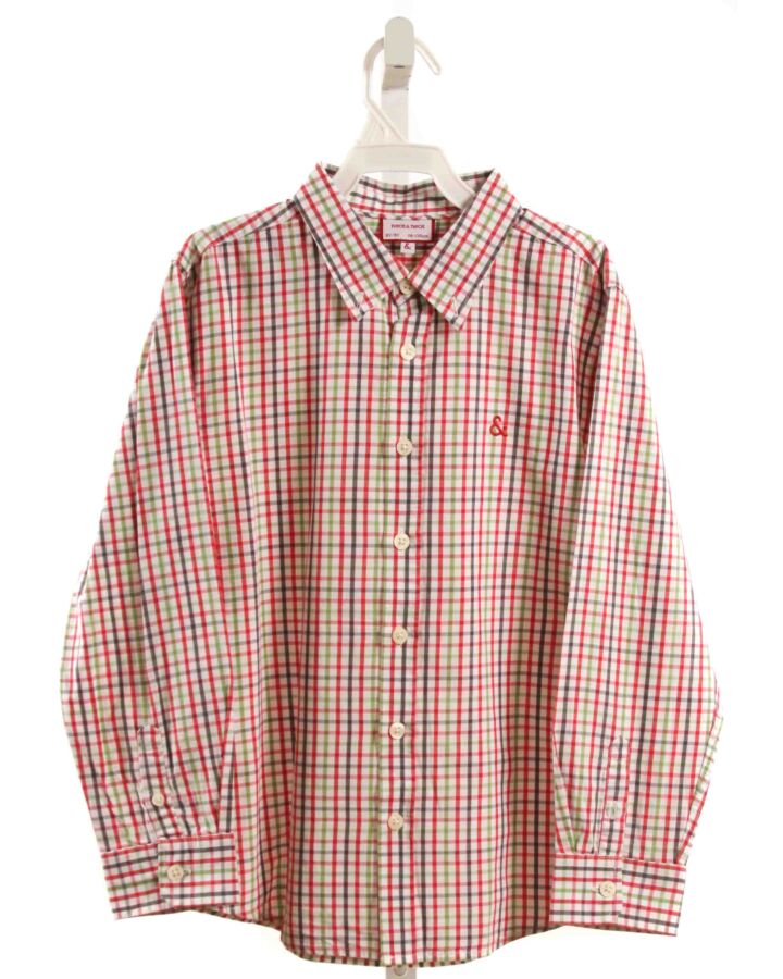 NECK & NECK  MULTI-COLOR  PLAID  DRESS SHIRT