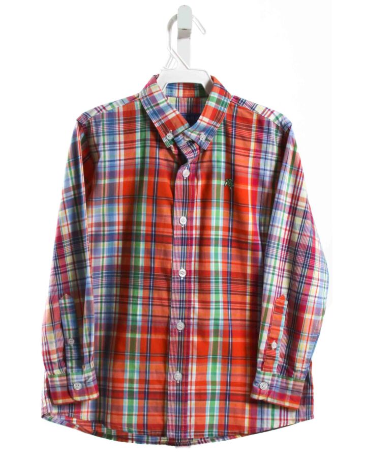 J. BAILEY  RED  PLAID  DRESS SHIRT