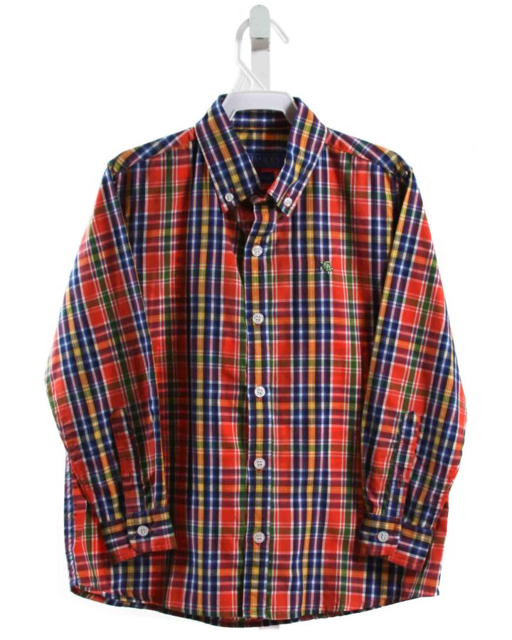 J. BAILEY  MULTI-COLOR  PLAID  DRESS SHIRT