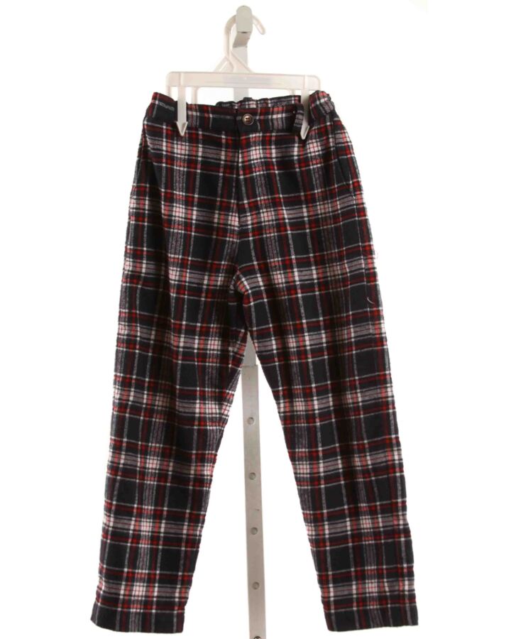 BUSY BEES  NAVY FLANNEL PLAID  PANTS