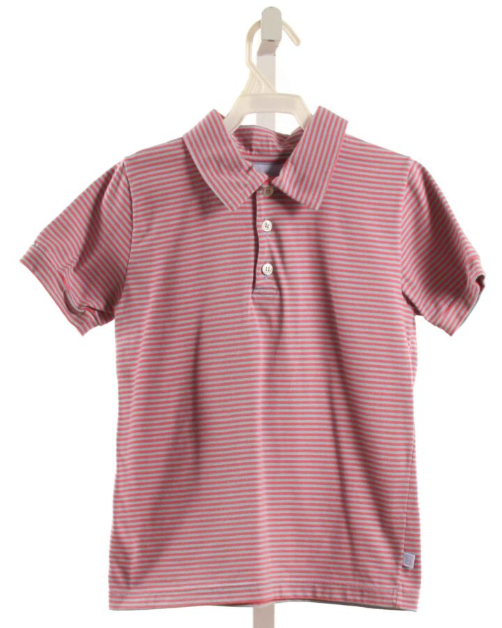 BELLA BLISS  PINK KNIT STRIPED  KNIT SS SHIRT