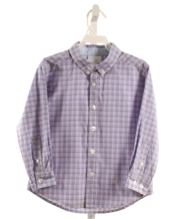 LITTLE ENGLISH  BLUE  PLAID  DRESS SHIRT