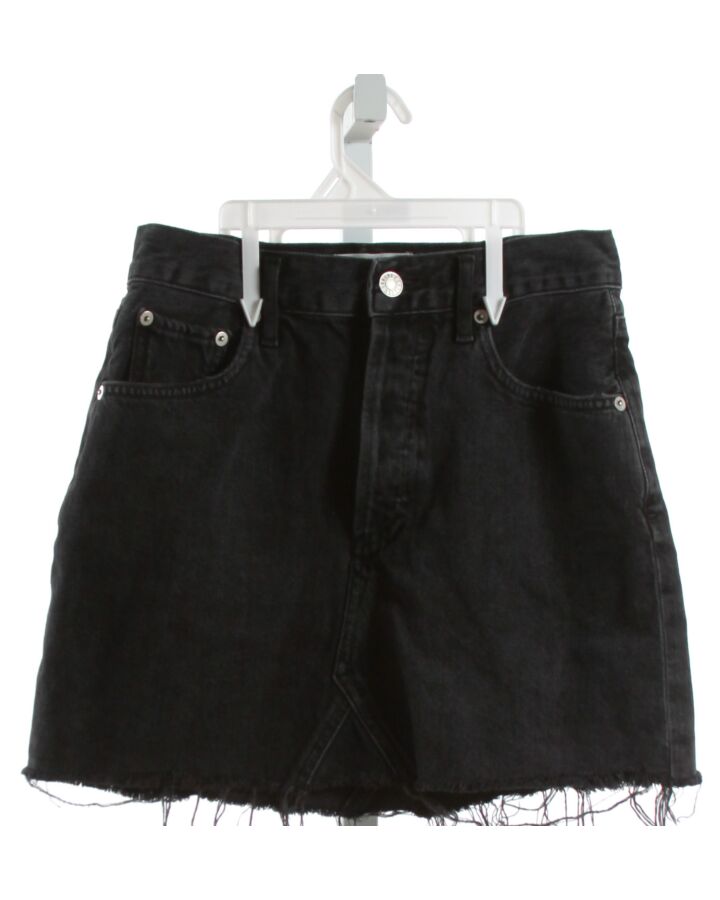 AGOLDE  BLACK DENIM  SKIRT