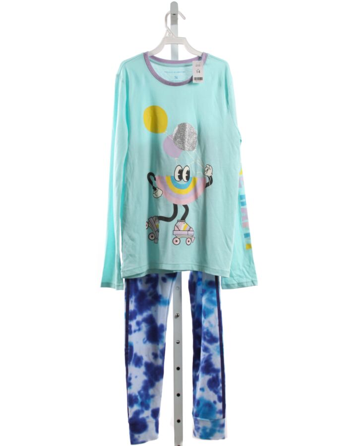 ROCKETS OF AWESOME  BLUE  PRINTED DESIGN 2-PIECE OUTFIT