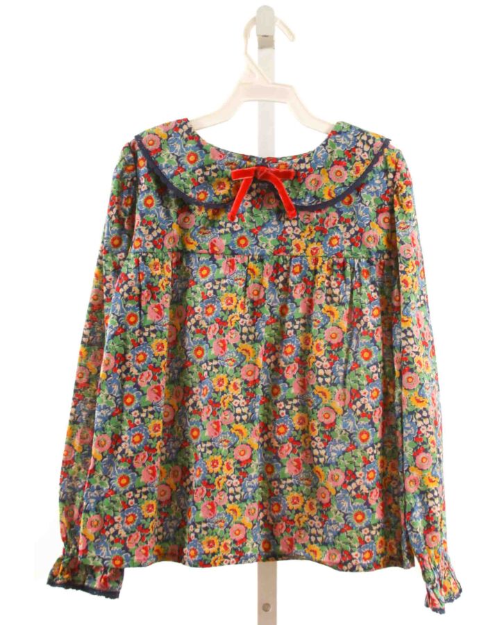 MINI BODEN  MULTI-COLOR  FLORAL  DRESS SHIRT
