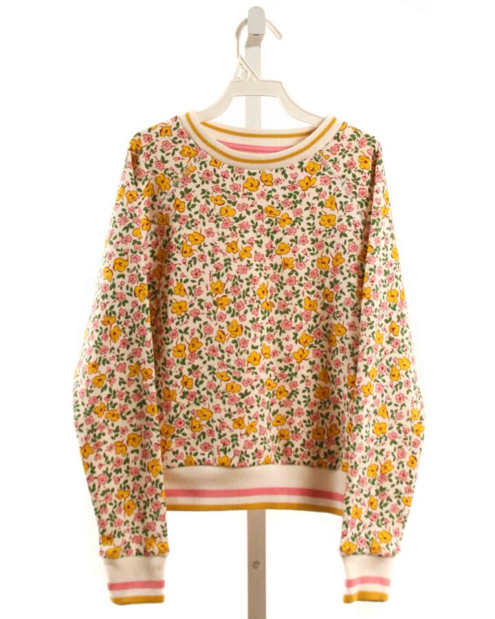 MINI BODEN  YELLOW  FLORAL  PULLOVER